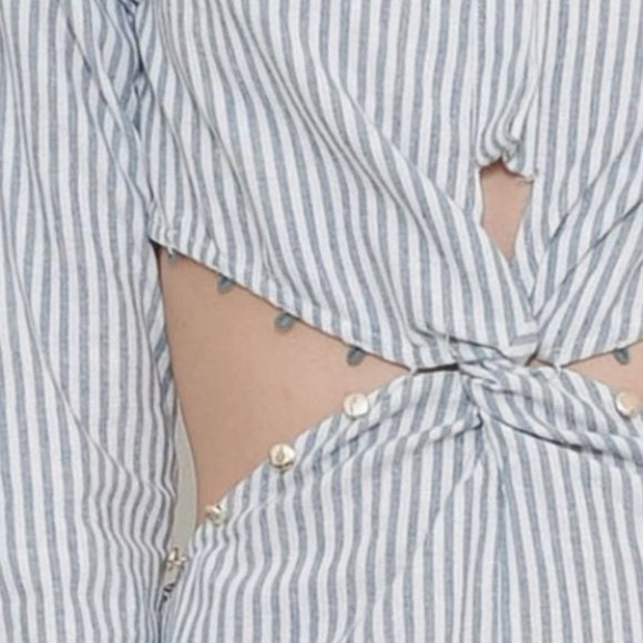 On The FLIP SIDE Striped Jumpsuit - Picture 3 of 3